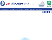 Tablet Screenshot of jimthehandyman.com